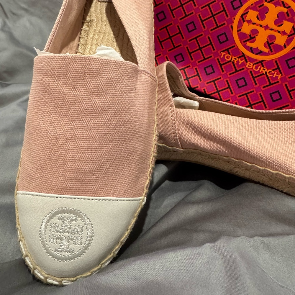 Tory Burch Pink Espadrille Flats